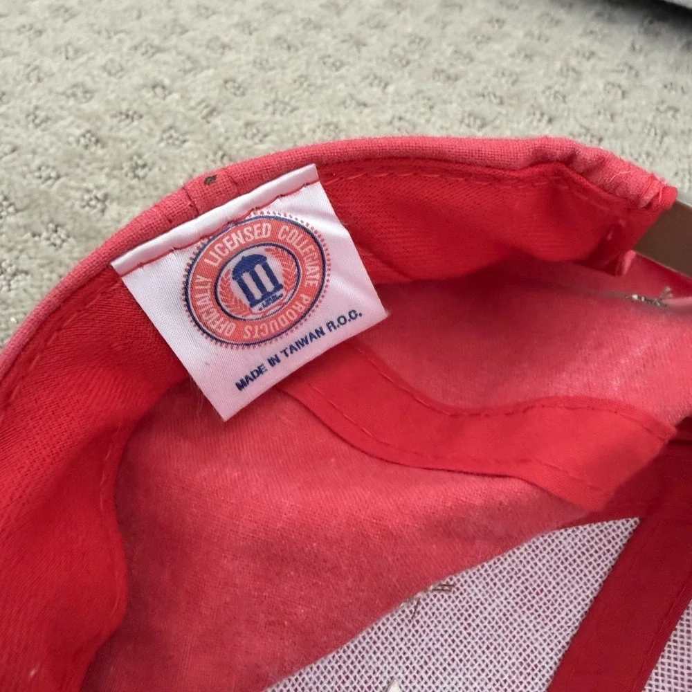 Vintage University of Nebraska Cornhuskers Adjustable Hat Adult Unisex Red NWT‎